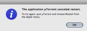 utorrent cancelling shutdown